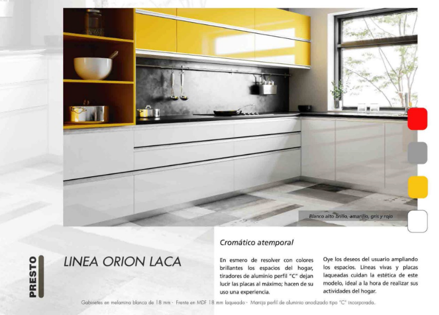 Mueble de Cocina Linea Orion Laca